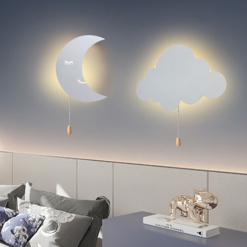 Baby Nursery Wall Lights - Lampu Dinding dapat diisi daya Port