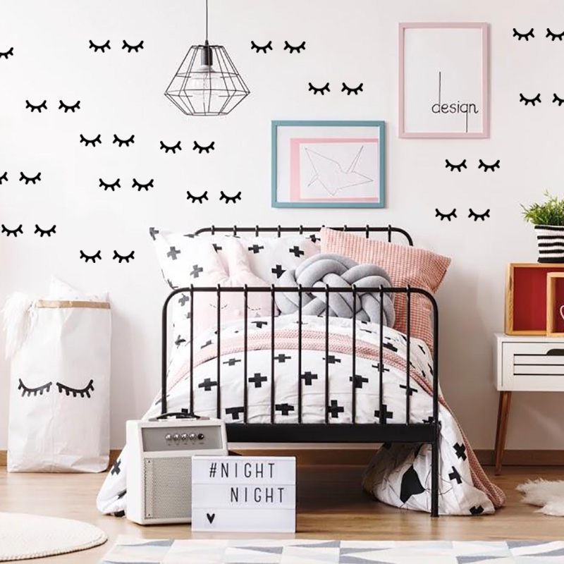 Baby Girl Nursery Quotes - Dekorasi Kamar Anak Bulu Mata Stiker