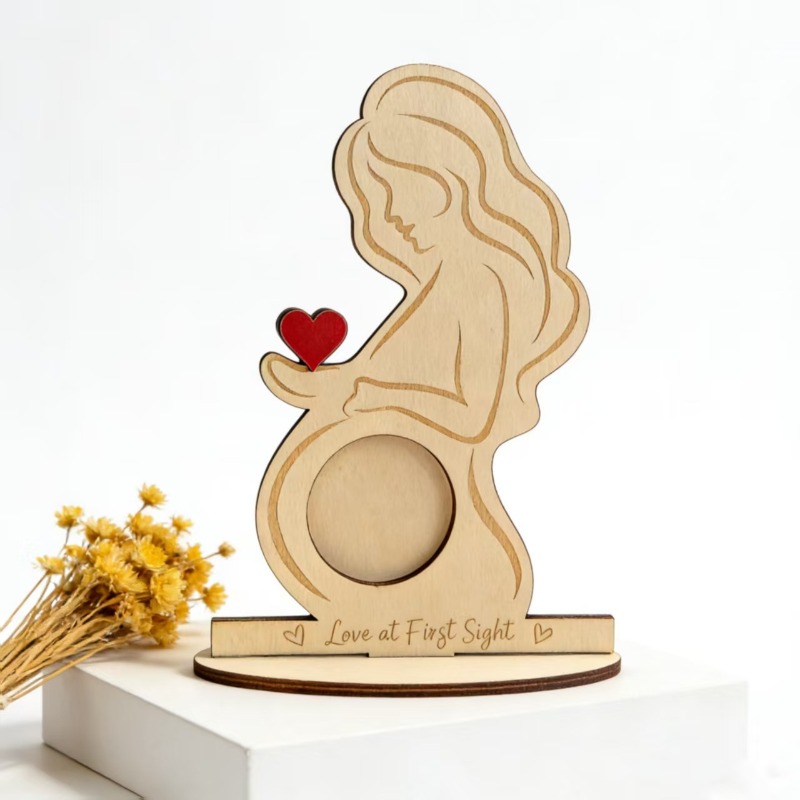 Baby Nursery Frames - Bingkai Foto Bayi Kayu Personalisasi Hadiah