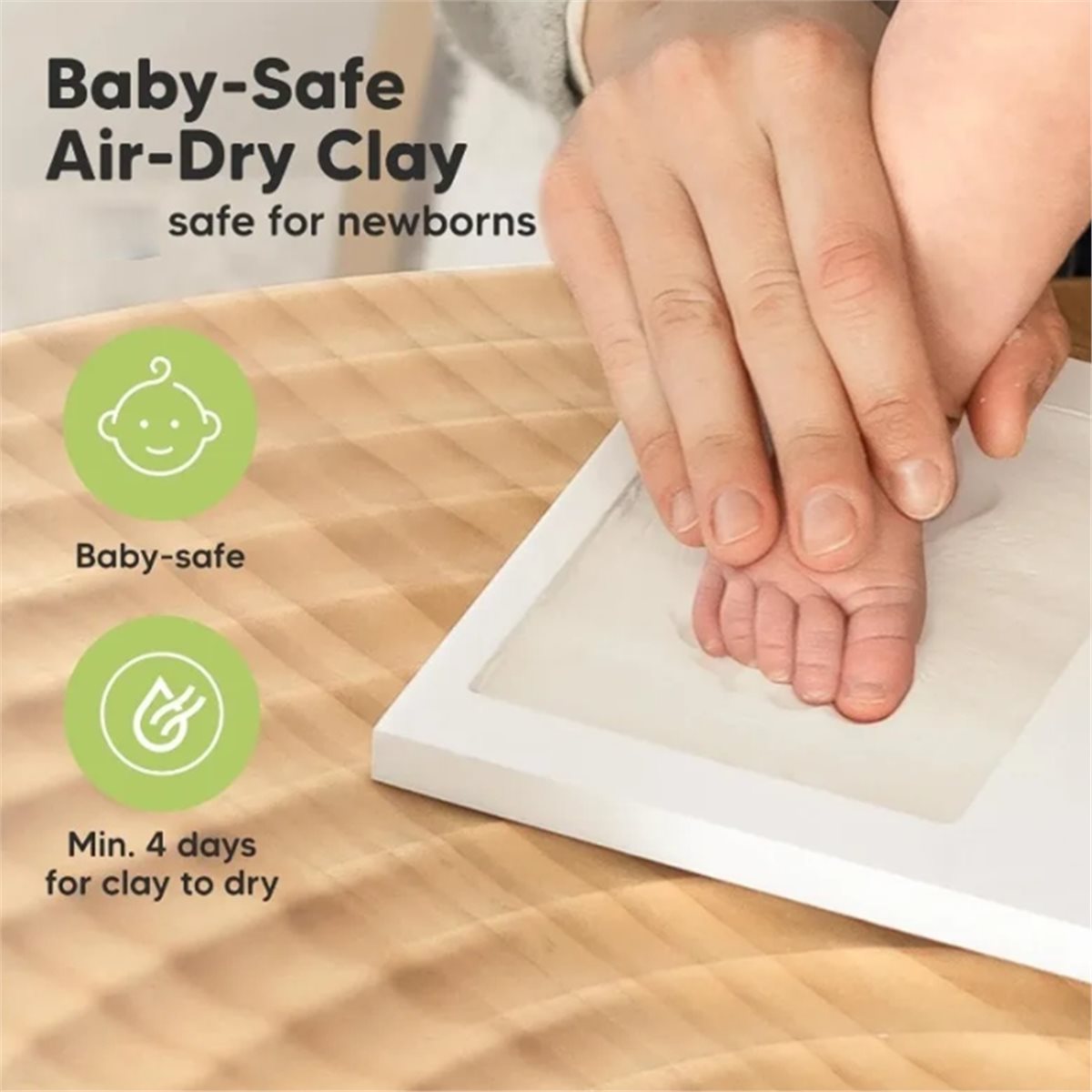 Baby Nursery Frames - Y69A Kit Kenang-kenangan Jejak Tangan &