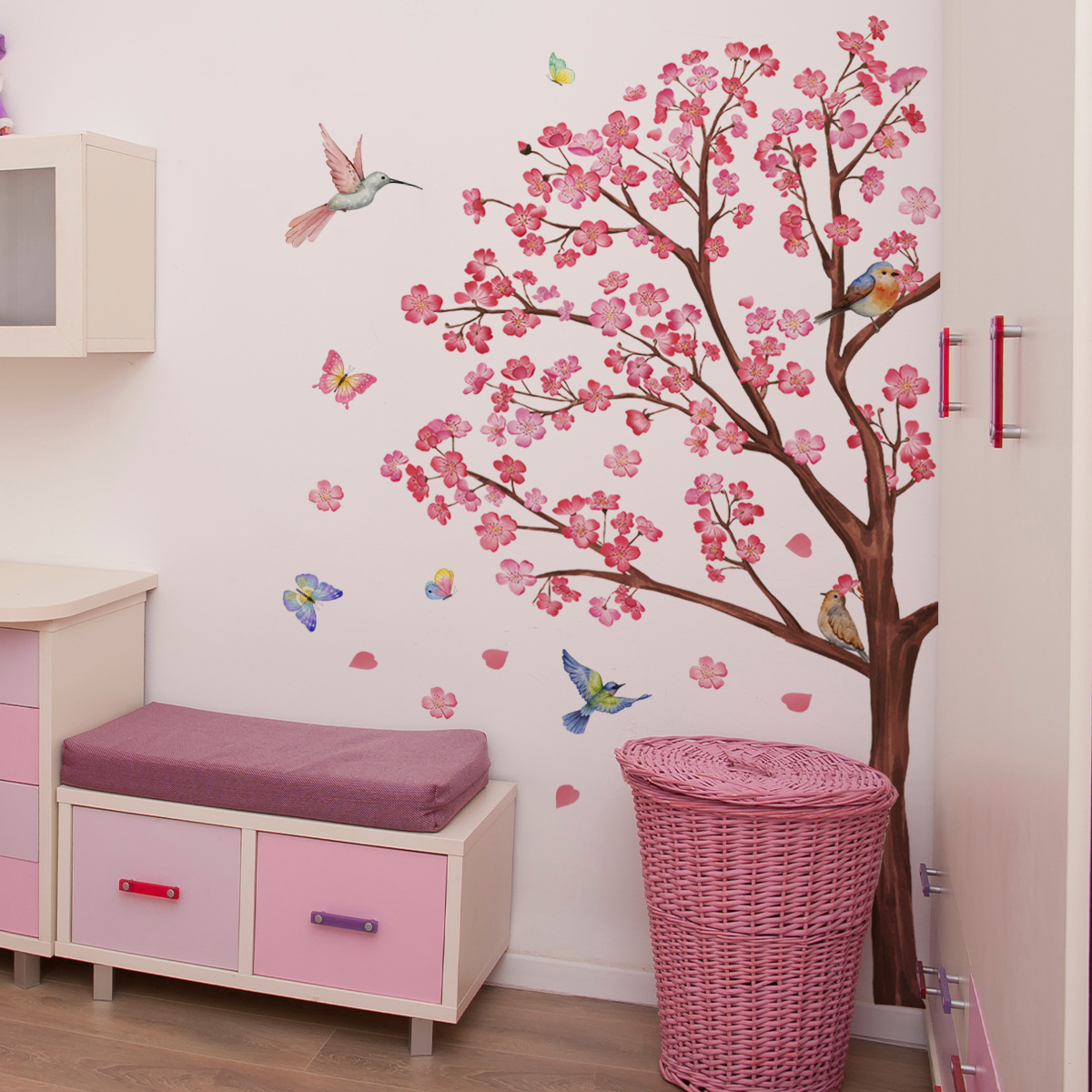 Stiker Dinding Bunga Burung Ca - Baby Girl Nursery Quotes ulasan dan harga